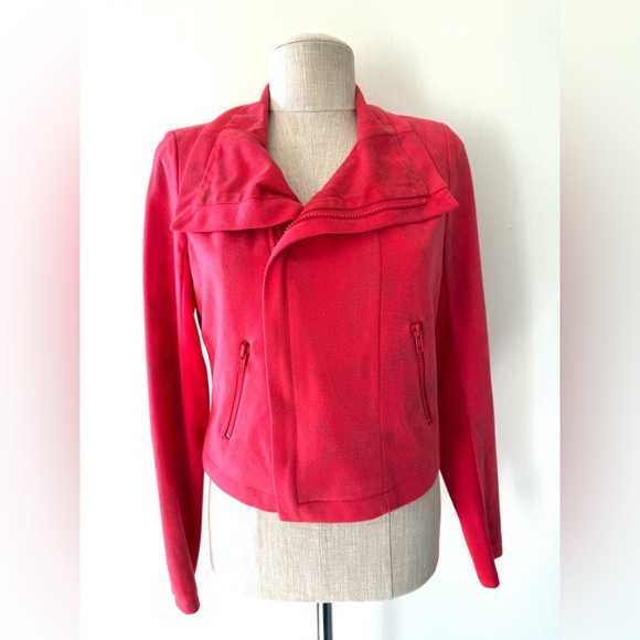 Rock & Republic Red Distressed Cropped Moro Jacket - Picture 14 of 14